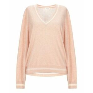 Rag & Bone V Neck Sweater XS Blush Pink Pima Cotton Lightweight Knit Casual